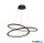 ALADDIN 51871-1BK Swirl II LED Pendant - Sand Black > Opal Glass