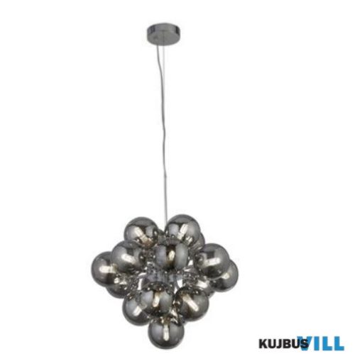 ALADDIN 52131-17SM Berry 17Lt Pendant - Chrome > Smoke Glass