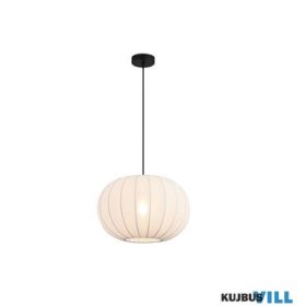   ALADDIN 52850BK Radiant 1Lt Pendant, Black Metal with Soft Fabric Shade