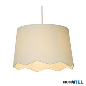 ALADDIN 53103 Evan Ivory Scallop Linen Shade