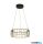 ALADDIN 54213-1BK Circolo Cage LED Drum Pendant - Black Metal