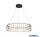 ALADDIN 54214-1BK Circolo Cage LED Drum Pendant - Black Metal