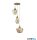 ALADDIN 5423-3AB Mia 3Lt Pendant - Antique Brass > Smoked Glass