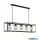 ALADDIN 54715-5BK Nova 5Lt Ceiling Lamp, Black Metal with Frosted Glass Shade