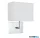ALADDIN 5519CC Hotel  Wall Light  - Chrome Metal & White Fabric Shade