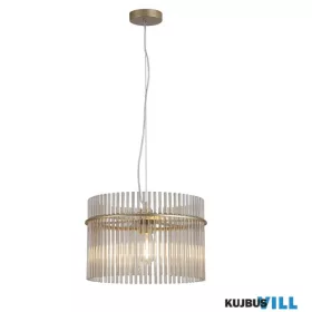  ALADDIN 55621CP Swizzle 1Lt Pendant,  Gold Metal with Champagne Rods