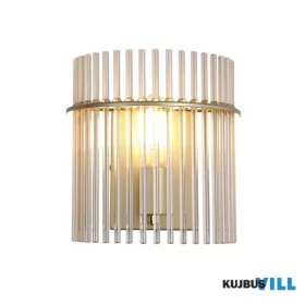   ALADDIN 55625CP Swizzle 1Lt Wall Light, Gold Metal with Champagne Rods