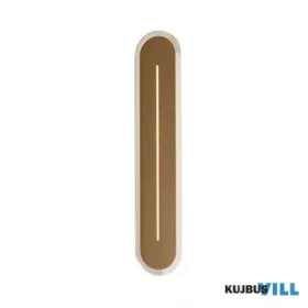   ALADDIN 55910SB Couper LED Wall Light, Satin Brass Metal with Clear Acrylic