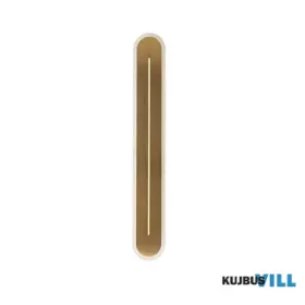   ALADDIN 55911SB Couper LED Wall Light, Satin Brass Metal with Clear Acrylic