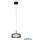 ALADDIN 59803-1SM Frisbee LED Pendant - Black Metal > Smoked Glass