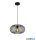 ALADDIN 59901-1BK Avery Semi Flush Ceiling Light - Black Metal