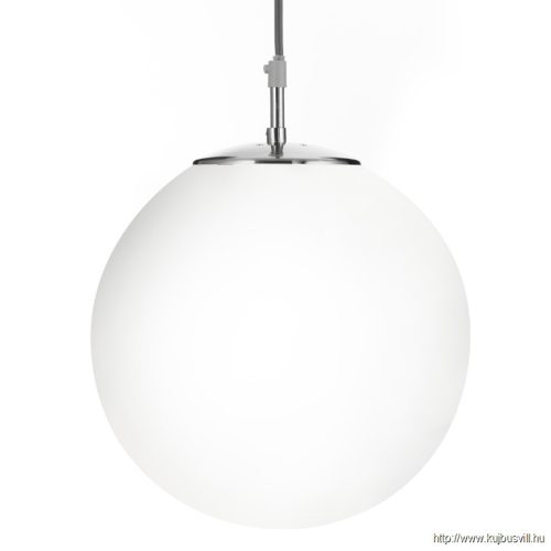 ALADDIN 6066 Atom Pendant - Satin Silver > Opal Glass