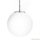 ALADDIN 6077 Atom Pendant - Satin Silver > Opal Glass