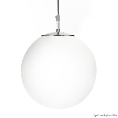 ALADDIN 6077 Atom Pendant - Satin Silver > Opal Glass