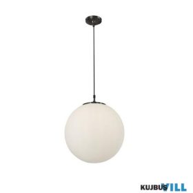 ALADDIN 6099 Atom Pendant - Black Metal > Opal Glass