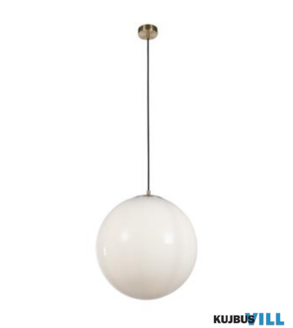 ALADDIN 6099SB Atom 2 Pendant - Satin Brass > Opal Glass