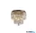 ALADDIN 61321-4AB Empire 4Lt Flush - Antique Brass Metal & Clear Crystal