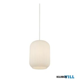   ALADDIN 61969BK Pearl Pendant - White Frosted Glass, Black Suspension