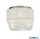 ALADDIN 62617-3CC Bellano 3Lt Flush - Chrome Metal,White Fabric,Clear Acrylic
