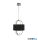 ALADDIN 62802CC Madrid LED Pendant -Chrome > Opal, Black Shade