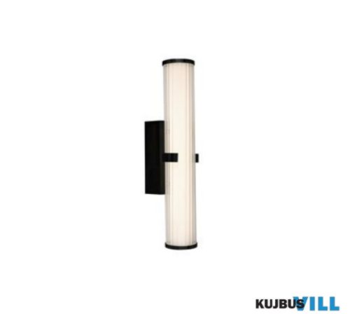 ALADDIN 63125-1BK Clamp LED Bathroom Wall Light-Black Metal > Opal Glass, IP44