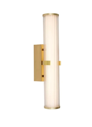 ALADDIN 63125-1GO Clamp LED Bathroom Wall Light - Gold > Opal Glass, IP44
