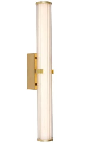 ALADDIN 63126-1GO Clamp LED Bathroom Wall Light - Gold > Opal Glass, IP44