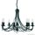 ALADDIN 6348-8BK Maypole 8Lt Pendant - Black Iron