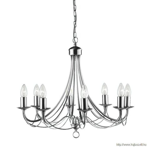 ALADDIN 6348-8SS Maypole 8Lt Pendant - Satin Silver