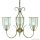 ALADDIN 6353-3AB Silhouette 3Lt Pendant - Antique Brass > Glass