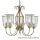 ALADDIN 6355-5AB Silhouette 5Lt Pendant - Antique Brass > Glass