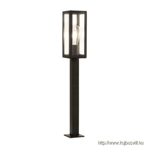 ALADDIN 6441-900BK Box 900mm Outdoor Post - Black Metal > Clear Glass