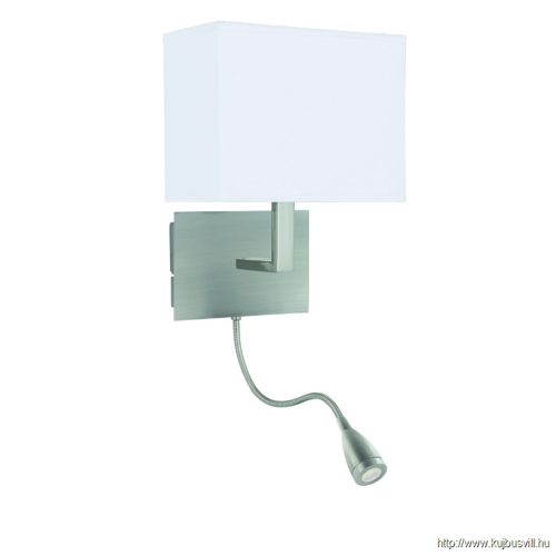 ALADDIN 6519SS Hotel LED 2Lt Adjustable Wall Light - Satin Silver