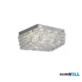   ALADDIN 65810-420CC Modena LED Flush, Chrome and Clear Crystal