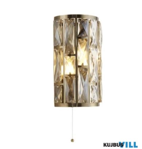 ALADDIN 6582-2AB Bijou 2Lt Wall Light -Antique Brass > Champagne Glass