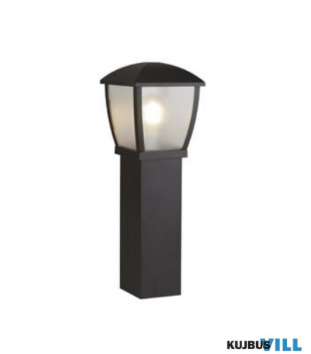ALADDIN 6591-730 Seattle Outdoor Post - Black > Clear Frosted Panels, IP44