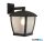 ALADDIN 6593BK Seattle Outdoor Wall Light-Black > Clear Frosted Panels,IP44