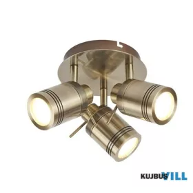   ALADDIN 6603AB Samson 3Lt Round Spotlight  - Antique Brass Metal