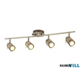   ALADDIN 6604AB Samson 4Lt Split Bar Spotlight - Antique Brass Metal