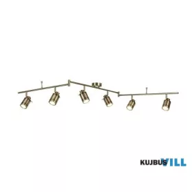   ALADDIN 6606AB Samson 6Lt Split Bar Spotlight - Antique Brass Metal