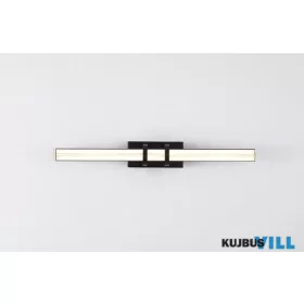   ALADDIN 66412BK Parma LED Wall Light, Matt Black Metal & Clear Glass