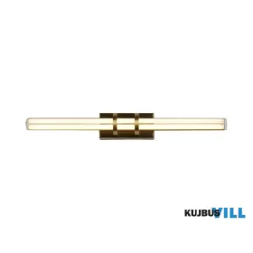   ALADDIN 66412SB Parma LED Wall Light, Satin Brass Metal & Clear Glass