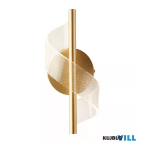   ALADDIN 67307GO Lux&Belle LED Wall Light-Painted Gold Metal & Clear Acrylic