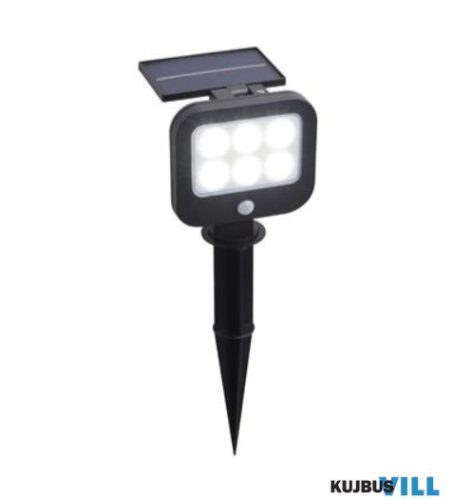 ALADDIN 67424BK-PIR Solar LED Spike - Black ABS > Clear PC