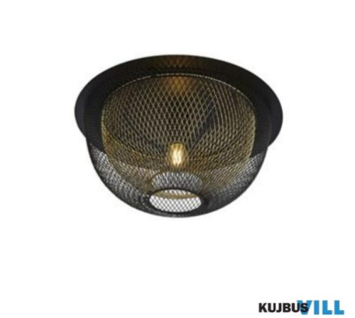 ALADDIN 6840BGO Honeycomb Flush Ceiling Light - Black Metal > Gold Mesh