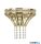 ALADDIN 68510-2SB Gemma 2Lt Wall Light - Satin Brass with Clear Crystal