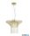 ALADDIN 68511-8SB Gemma 8Lt Round Pendant - Satin Brass with Clear Crystal