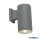 ALADDIN 6871GY Hamburg Outdoor Wall Light - Grey With Clear Glass Diffuser