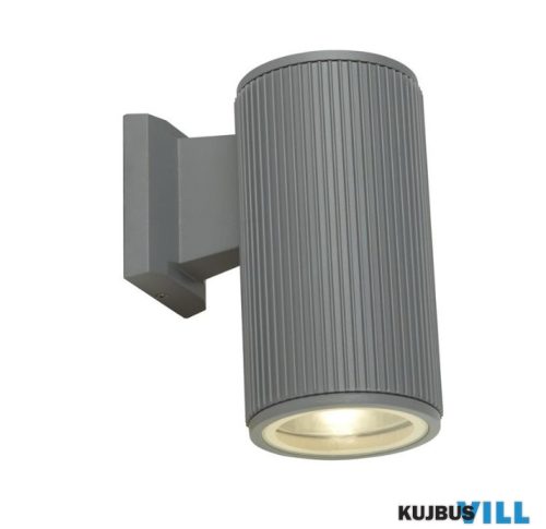 ALADDIN 6871GY Hamburg Outdoor Wall Light - Grey With Clear Glass Diffuser