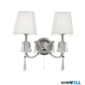   ALADDIN 6882-2CC Portico 2Lt Wall Light - Chrome Metal & Glass